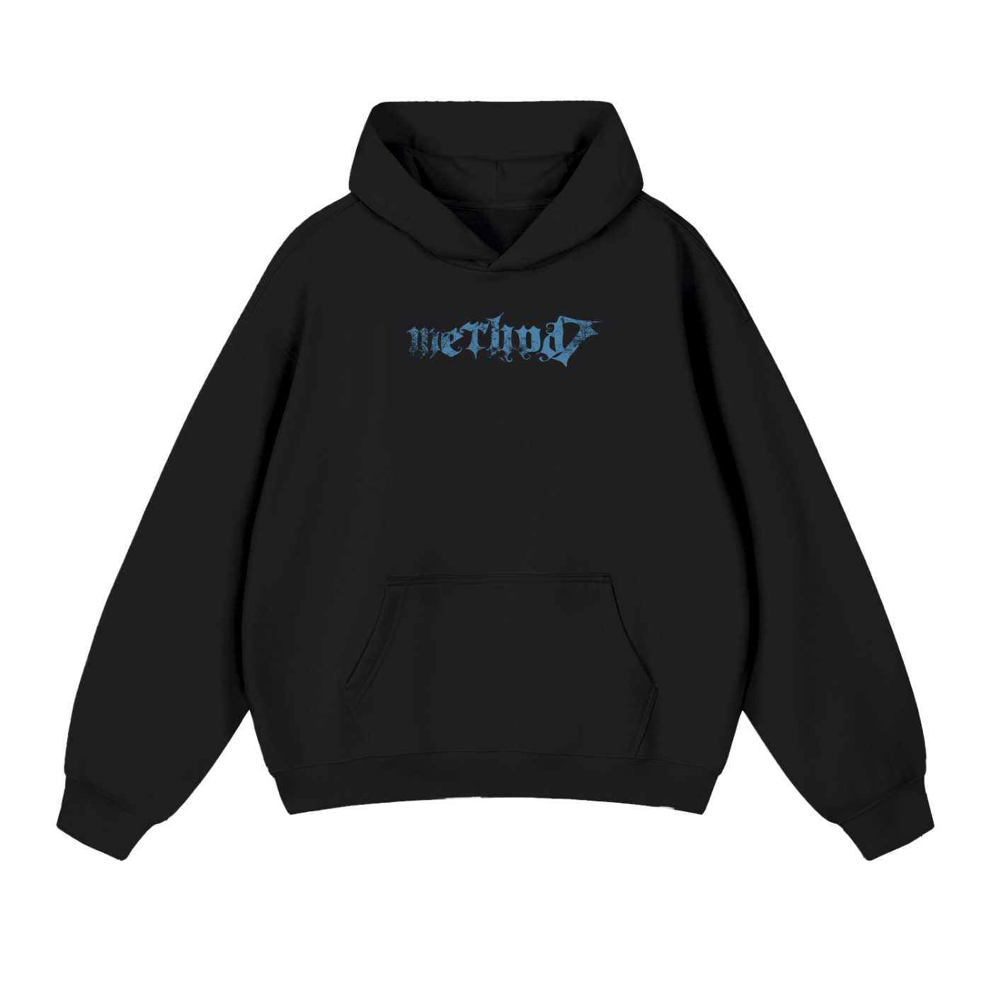 Ice Blue Method7 Oversized Heavyweight Hoodie