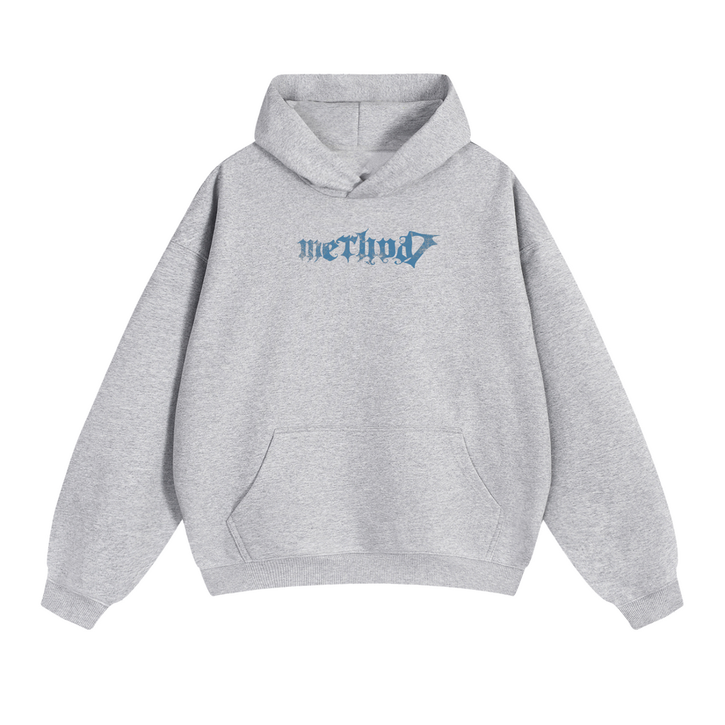 Ice Blue Method7 Oversized Heavyweight Hoodie