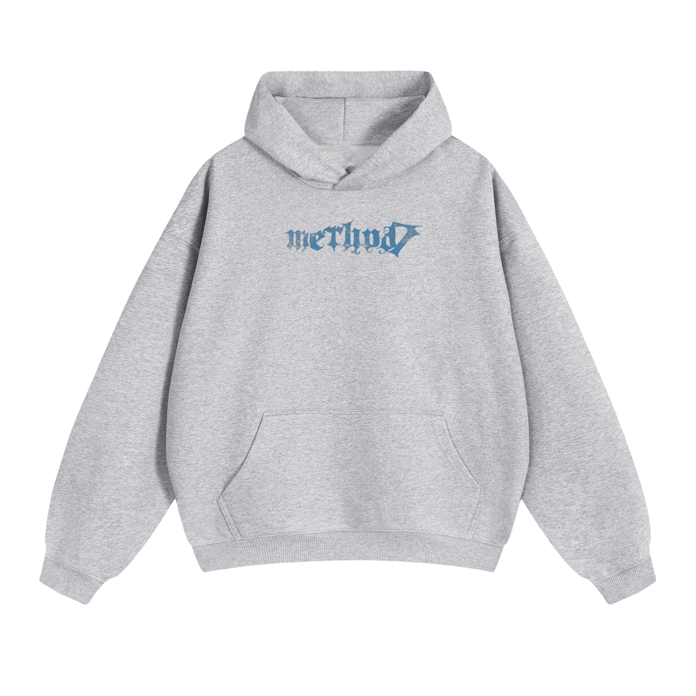 Ice Blue Method7 Oversized Heavyweight Hoodie