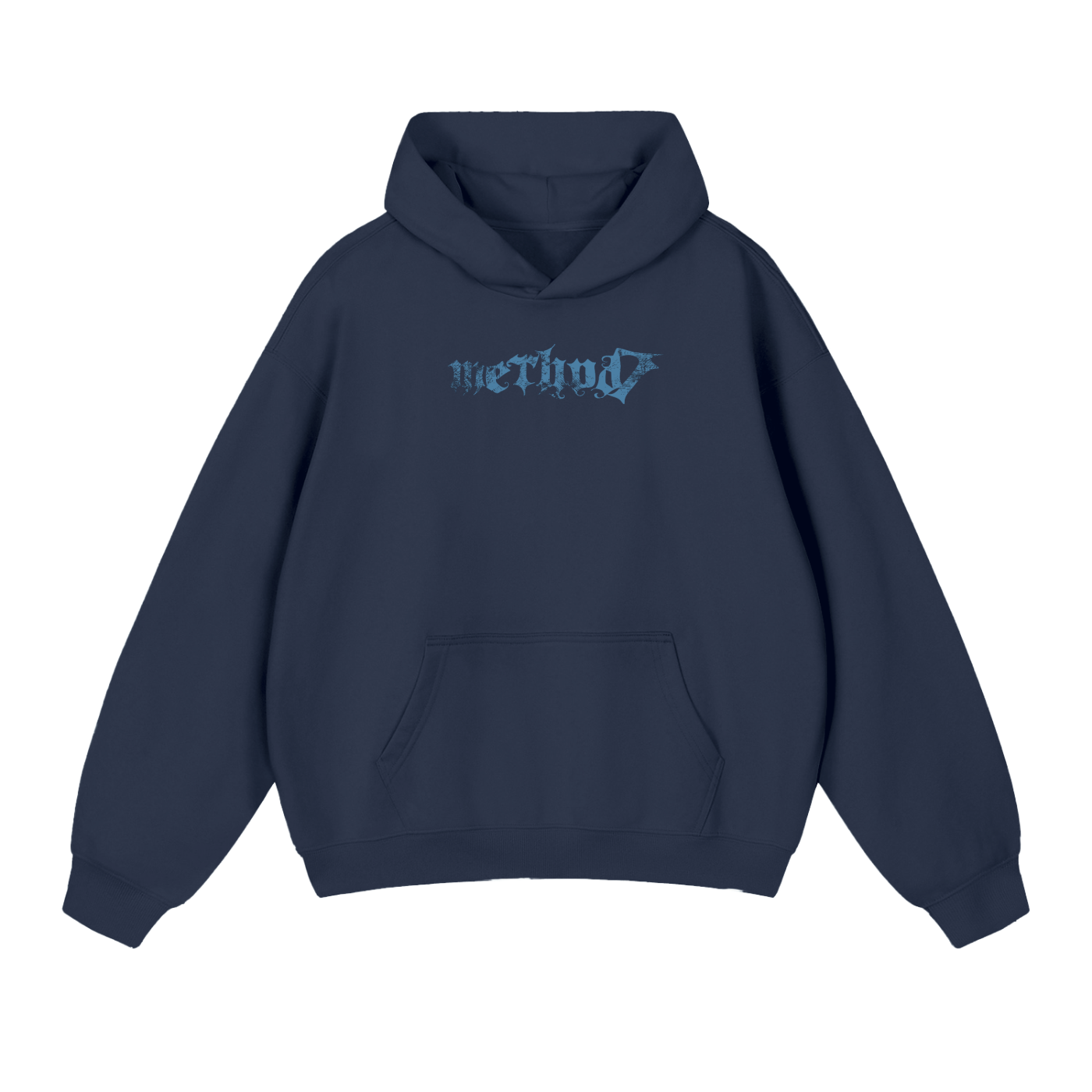 Ice Blue Method7 Oversized Heavyweight Hoodie
