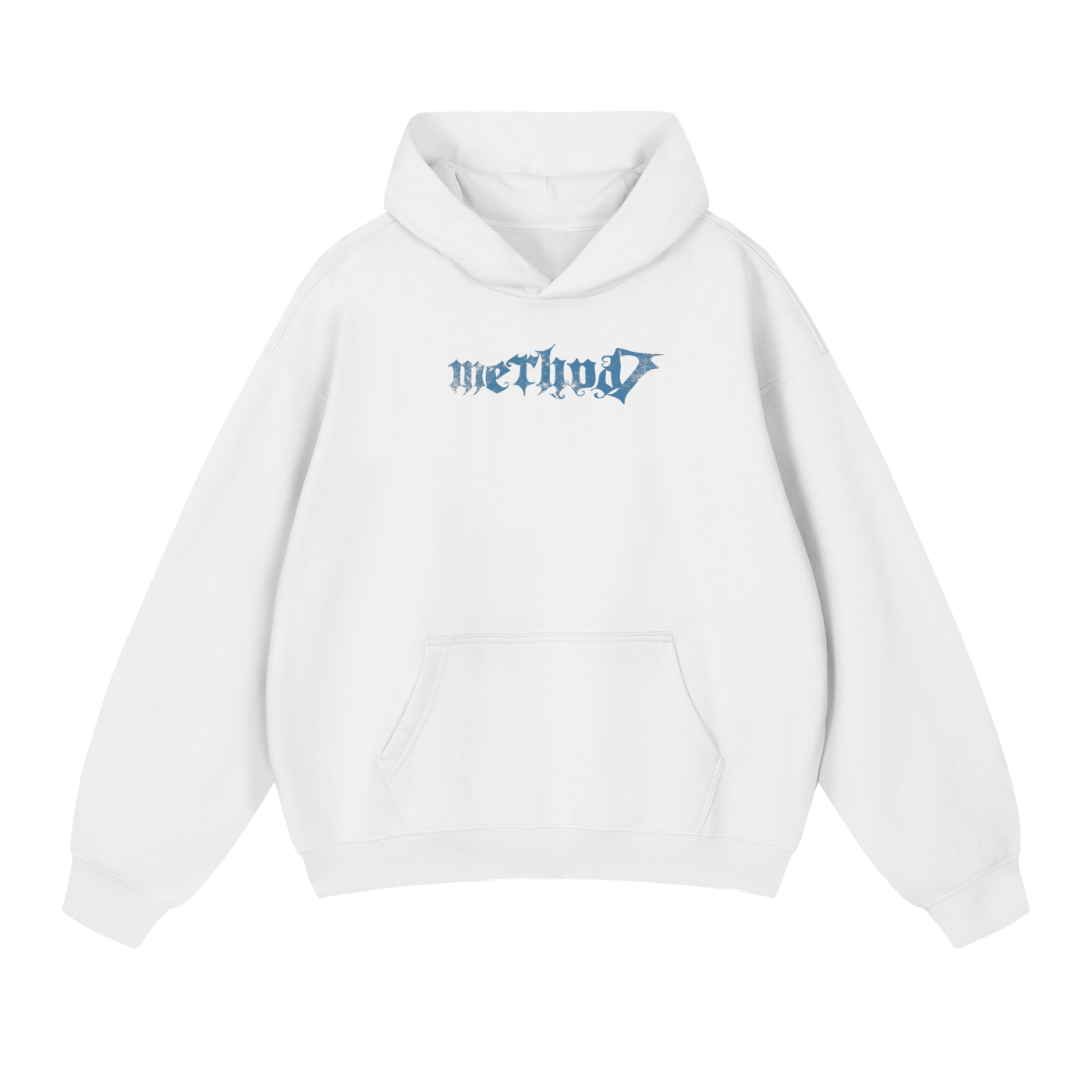 Ice Blue Method7 Oversized Heavyweight Hoodie